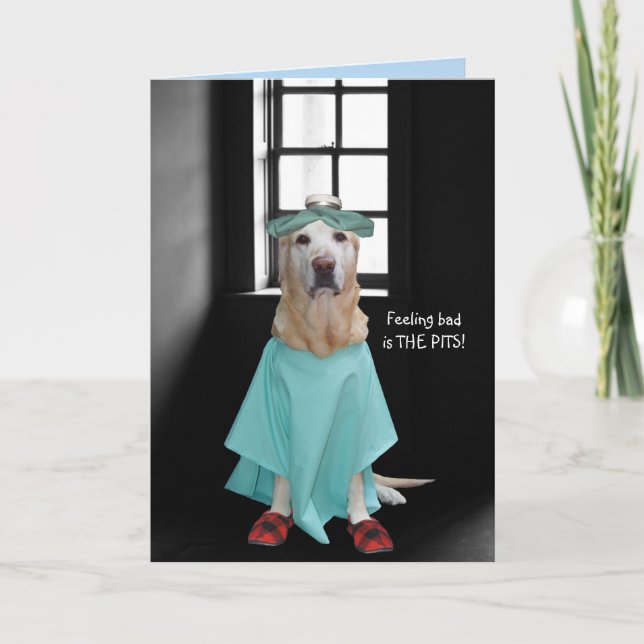 Carte Drôle Chien/Lab Se Bien (Devant)