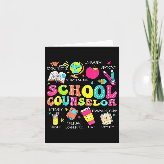 Carte Drôle Conseiller scolaire Retour À L'École Enseign (Devant)