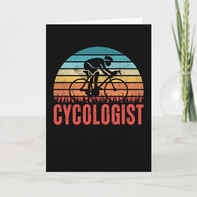 Carte Drôle Cycologue Cycliste Cadeau Cycliste (Devant)