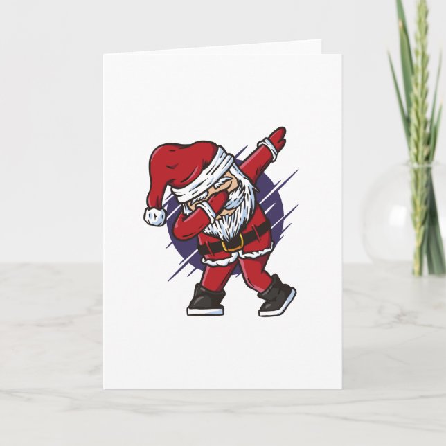 Carte Drôle Dabbing Père Noël (Devant)