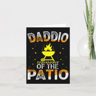 Carte Drôle Daddio Du Patio Fête des pères Barbecue Gril