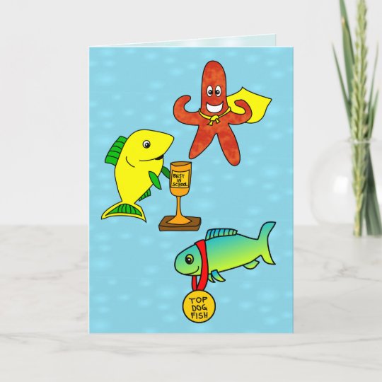 Carte Drole D Anniversaire De Enfant De Poissons Zazzle Ca