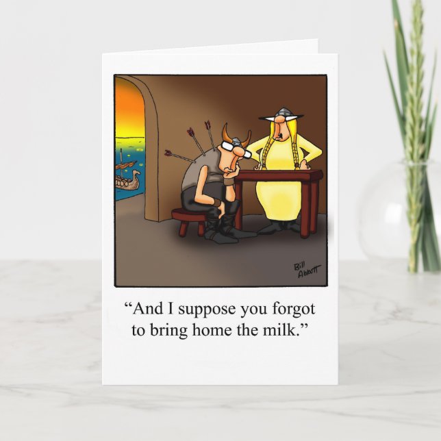 Carte drôle d'anniversaire de mariage pour elle (Devant)