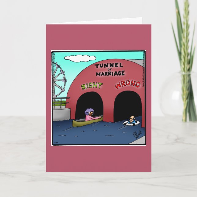 Carte drôle d'anniversaire de mariage "Spectickles (Devant)