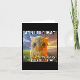 Carte Drôle de Couple Saint-Valentin Chat Orange Mème Êt
