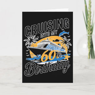 Carte Drôle de Croisière Pour Mes 60 Ans En Méditerranée