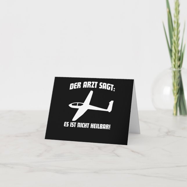 Carte Drôle de docteur Planeur Cadeau de planeur (Devant)