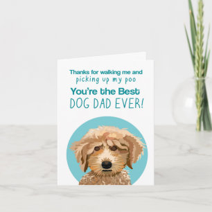 Carte drôle de Fête des Pères pour papa chien cani