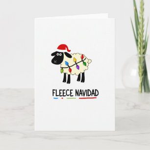 Carte drôle de Fleece Navidad