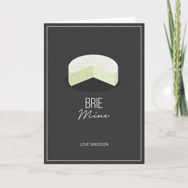 Carte drôle de fromage d'amour de Valentine de (Devant)