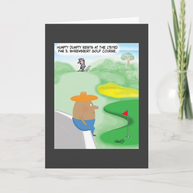 Carte drôle de golf (Devant)