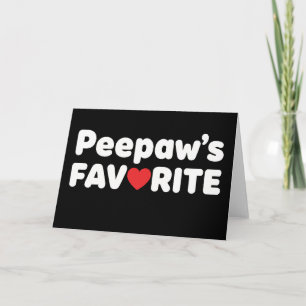 Carte Drôle de grand-père Pépé préféré, humour de famill