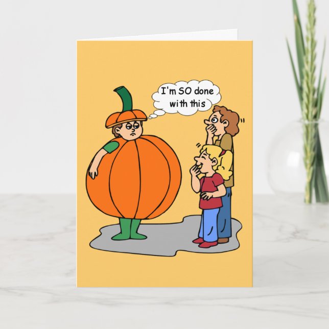 Carte drôle de Halloween (Devant)