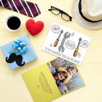 Carte drôle de la fête des pères Photo Outil le pl