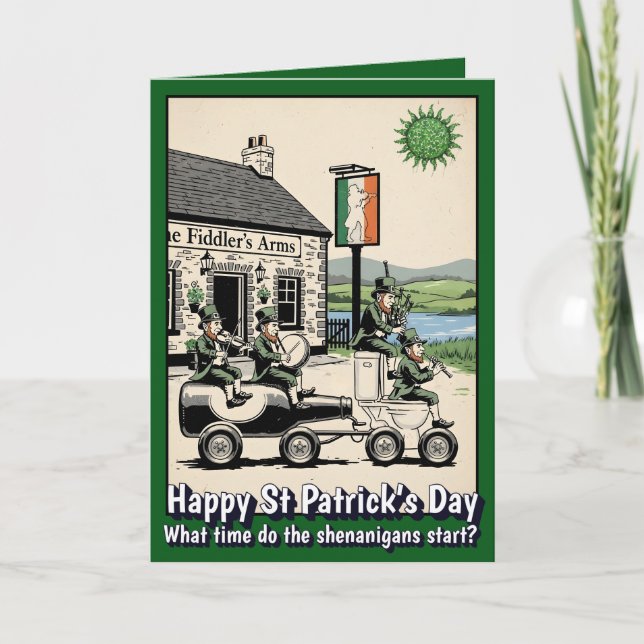 Carte drôle de la Saint-Patrick (Devant)