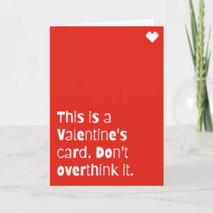 Carte drôle de la Saint-Valentin – “Ne vous prenez