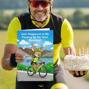 Carte Drôle de livraison de gâteau d'anniversaire de cer