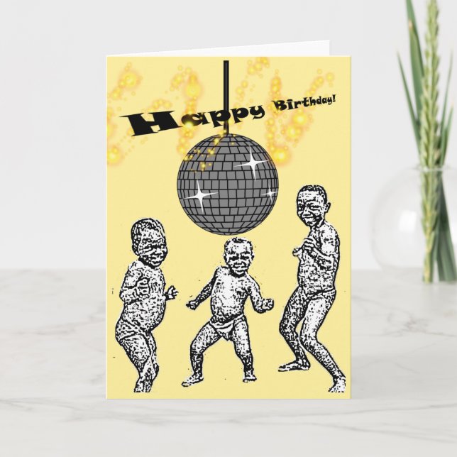 Carte drôle de Meme de danse africaine de bébé de (Devant)