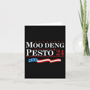 Carte Drôle de Moo Deng Pesto 24 Manchot Ba 