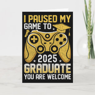 Carte Drôle de nerd J'ai mis mon jeu en pause pour obten