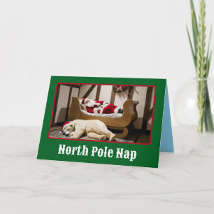 Carte Drôle de Noël au Pôle Nord Nuit de Noël
