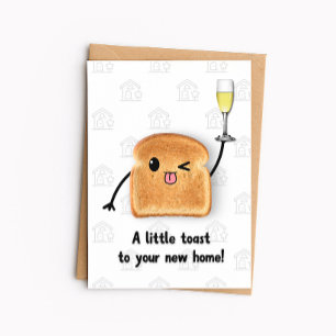 Carte drôle de nouvelle maison - Toast à votre nou