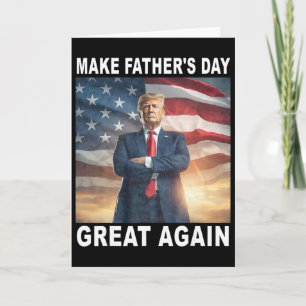 Carte Drôle de papa Trump, faites que la fête des pères