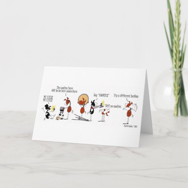 Carte drôle de Photoshoot de cheval de bande (Devant)