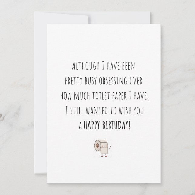 Carte drôle de quarantaine (Devant)