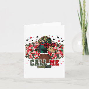 Carte Drôle de Saint-Valentin Garçon Chasse au Canard Ap
