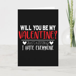 Carte Drôle de Saint-Valentin Serez-vous ma Valentine po