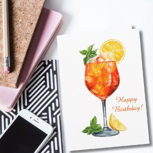 Carte Drôle de Spritz de cocktail italien personnalisé p