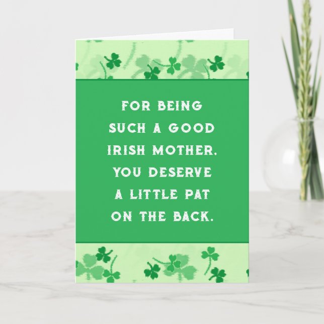 Carte Drôle de St. Patrick's Day (Devant)