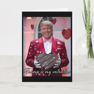 Carte Drôle de Trump Saint-Valentin Câlin Coeur Tout-Pet