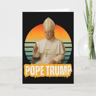 Carte Drôle de Trump Vatican Chrétien Rétro Chu Trump Po