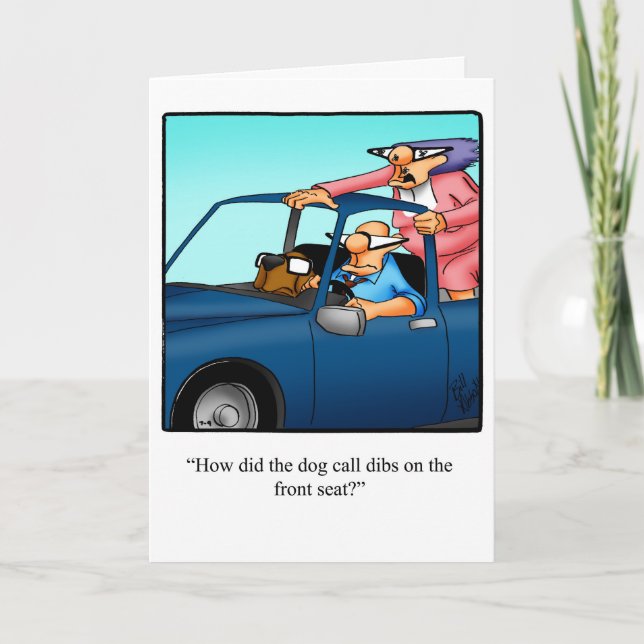 Carte drôle d'humour d'anniversaire pour eux (Devant)