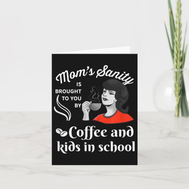 Carte Drôle d'humour de rentrée scolaire Maman_enseignan (Devant)