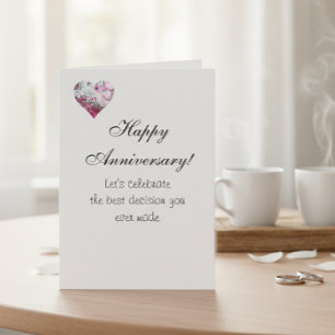 Carte drôle d'humour pour anniversaire d'amour