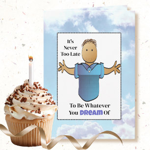 Carte Drôle Dit Snarky Ethnic Homme Cartoon Anniversaire