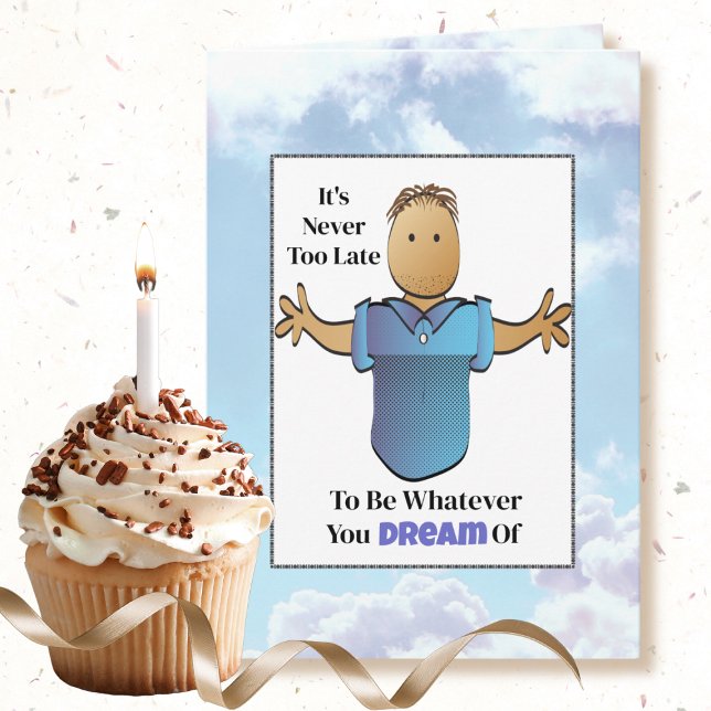 Carte Drôle Dit Snarky Ethnic Homme Cartoon Anniversaire (Créateur téléchargé)