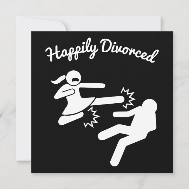 Carte Drôle Divorce Sympathy Dons (Devant)