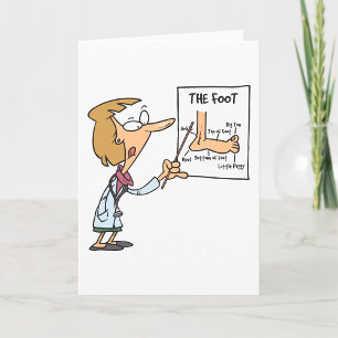 Carte Drôle Docteur Enseignant L'Anatomie Des Pieds