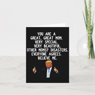 Carte Drôle Donald Trump Mère39s Jour Gag Conserva cadea