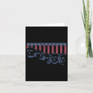 Carte Drôle Donald Trump Mount Rushmore American Flag 4t