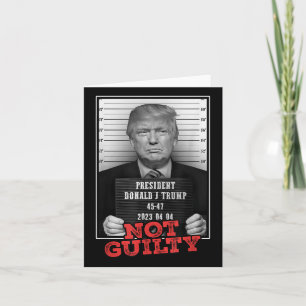 Carte Drôle Donald Trump Pas Coupable Tiré De Mug, Libre
