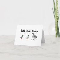 Drôle Duck Duck Goose Caricature, Jeu pour enfants