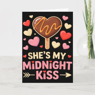 Carte Drôle Elle est mon baiser de minuit Saint-Valentin