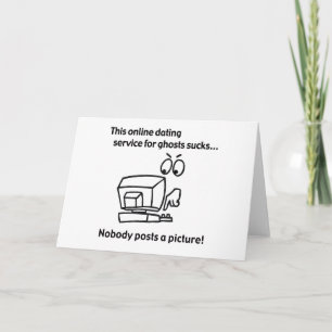 Carte Drôle en ligne Dating Ghost Halloween