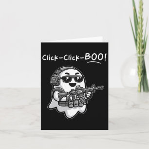 Carte Drôle Fantôme tactique Cliquez sur Boo Halloween V
