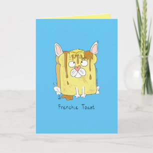 Carte Drôle French Bulldog Frenchie mignon Dessin de chi